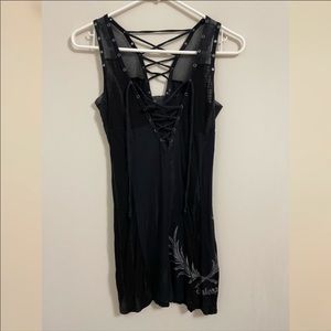 Salvage Lace Up Mini Dress/Tunic (size small)